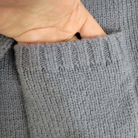 BODEN Open Front Wool Alpaca Cardigan Sweater Short Sleeve Women US Sz 8 Pockets - Picture 7 of 14